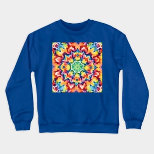 Colorful kaleidoscope mandala Crewneck Sweatshirt